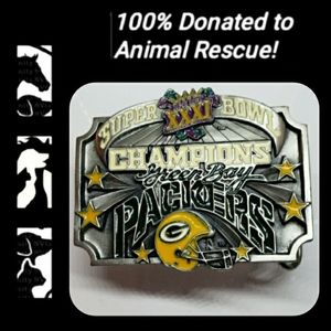 1996 Greenbay Packer Super Bowl 31 Belt Buckle Limited Edition 886/10K